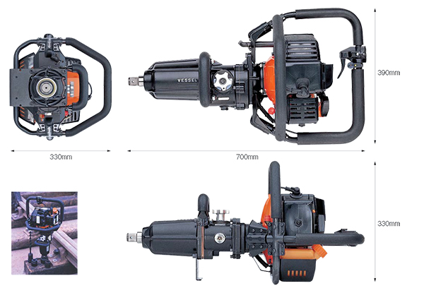 Gasoline Impact Wrench Specifications